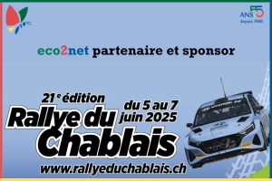 eco2net SA soutient le Rallye du Chablais pour la deuxième année consécutive